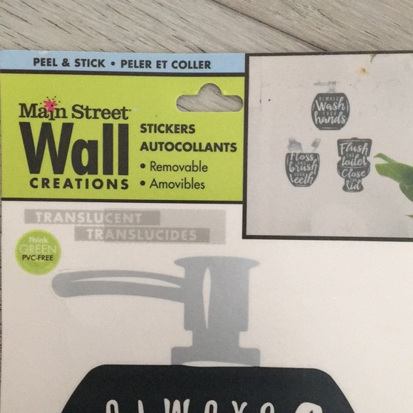 Bathroom Wall Decal Removable Stickers NWT - Picture 2 of 7